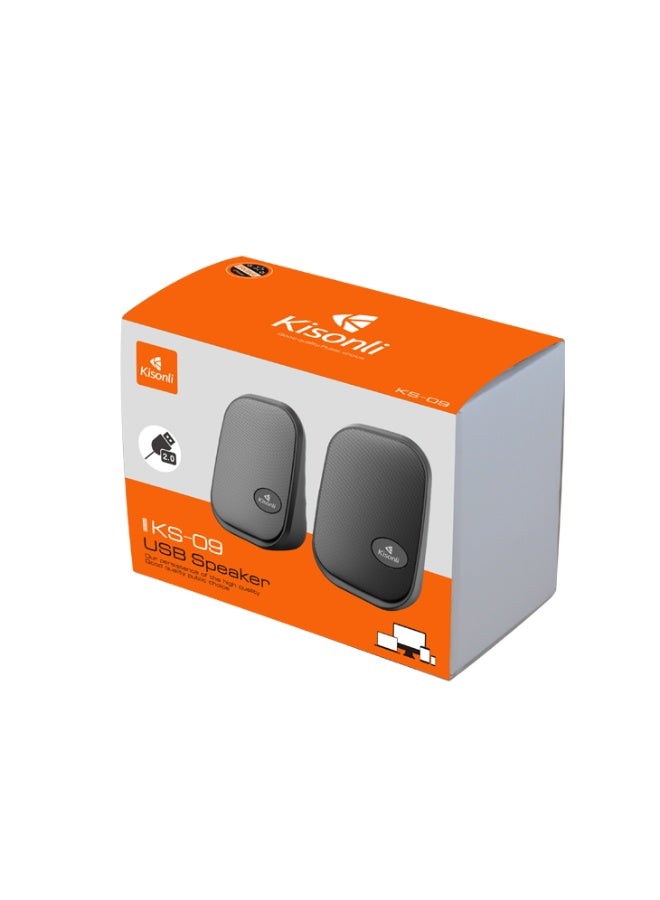 Kisonli KS-09 Computer 2 Inch Speakers Desktop Fashion Sound Speaker - Image 4