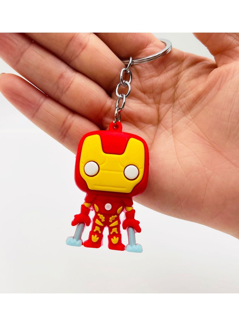 MARVEL Ironman Tony Stark Rubber Keychain
