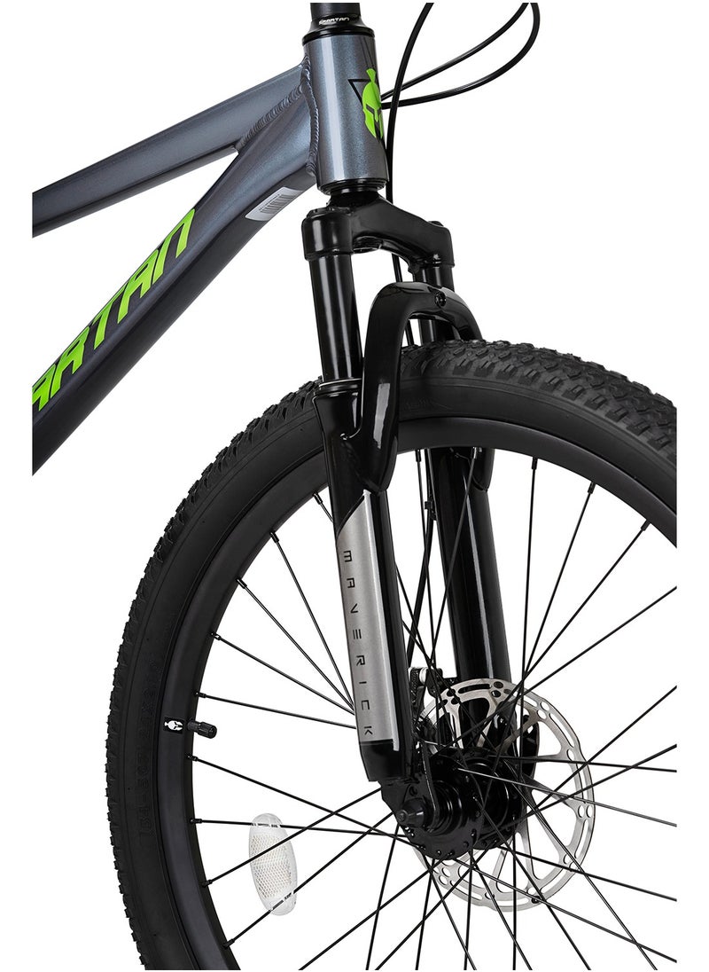 Spartan Spartan 24" Maverick MTB Grey - Wide Knobby Tyres, Premium & Sleek Build, Shimano Groupset & Dual Disc Brakes  - Image 3