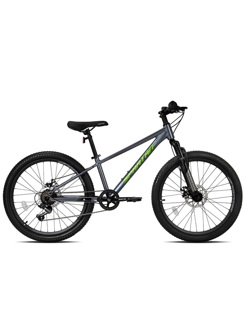 Spartan Spartan 24" Maverick MTB Grey - Wide Knobby Tyres, Premium & Sleek Build, Shimano Groupset & Dual Disc Brakes  - Image 2