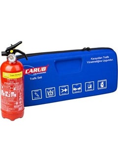 Carub Luxury Traffic Set with Bag + Fire Extinguisher 1 kg  - Image 2