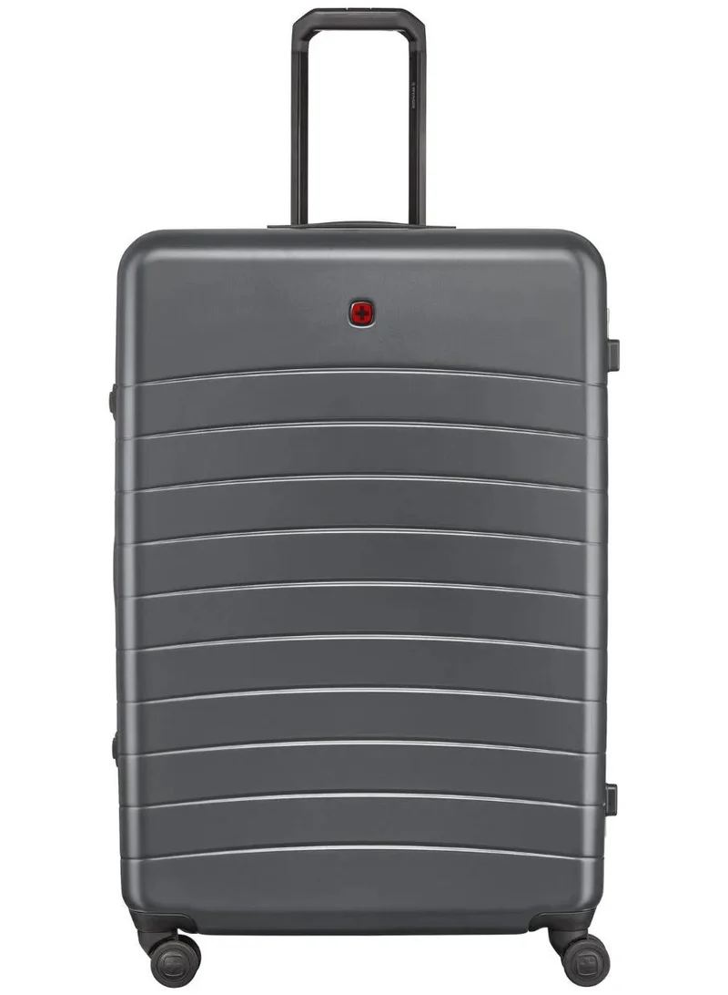 Rayl PC 82 Cm Hardside 4-Double Wheeled Check-In Luggage Trolley - Grey