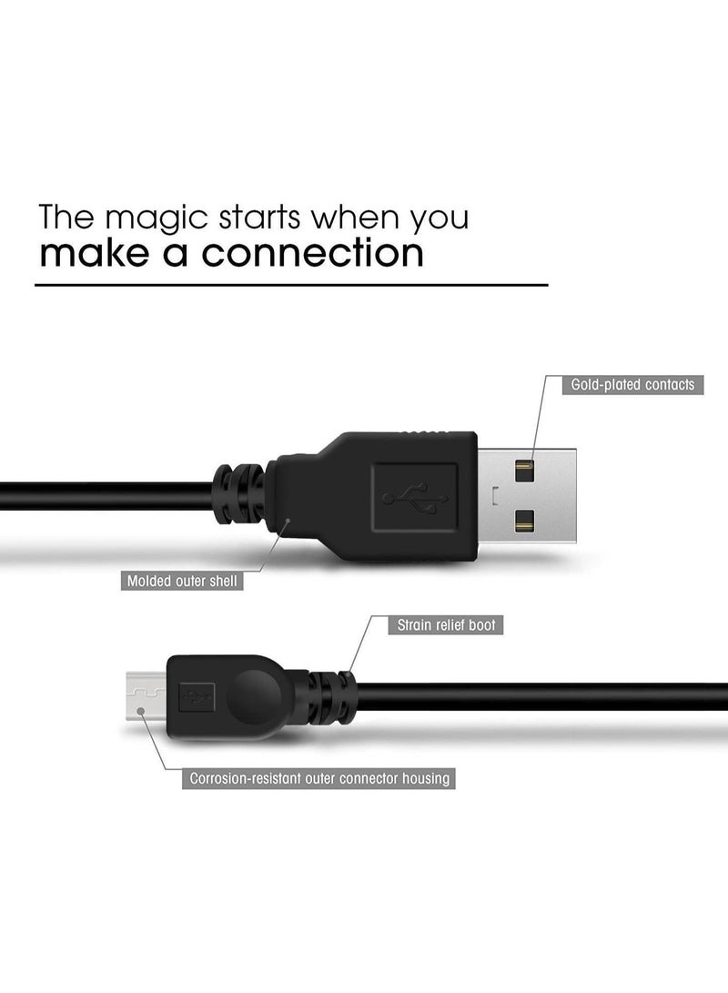 كابل بيانات 2 في 1 شحن USB مايكرو لاين لذراع تحكم PS4 وPS4 S  - Image 3