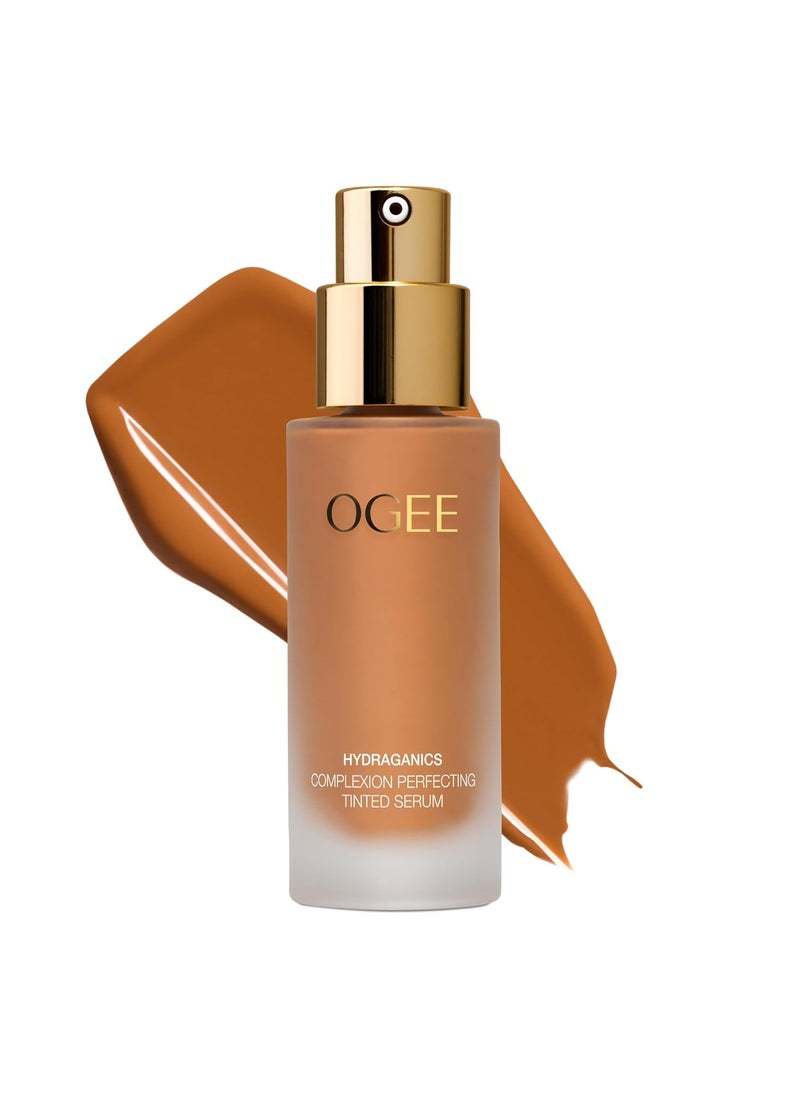 OGEE Ogee Complexion Perfecting Tinted Moisturizer For Face Anjou 115N  Deep Beige Golden Undertones  Lightweight Tinted Serum with Vitamin C  Jojoba Oil  Certified Organic  Made in USA 