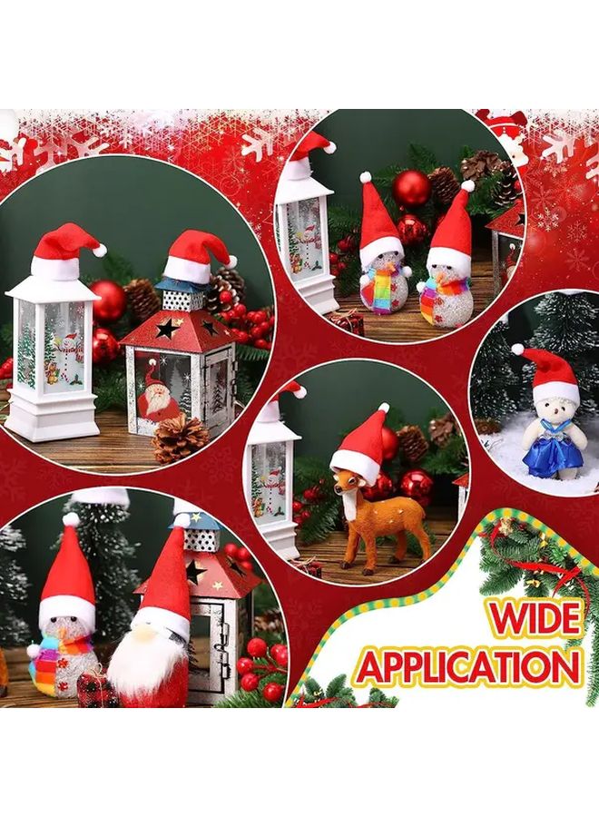 Mini Bottle Santa Hat Christmas Decorations Durable Felt Material Handmade Craft Supplies For Halloween Parties Photography Props - Image 3