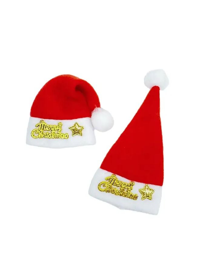Mini Bottle Santa Hat Christmas Decorations Durable Felt Material Handmade Craft Supplies For Halloween Parties Photography Props - Image 5