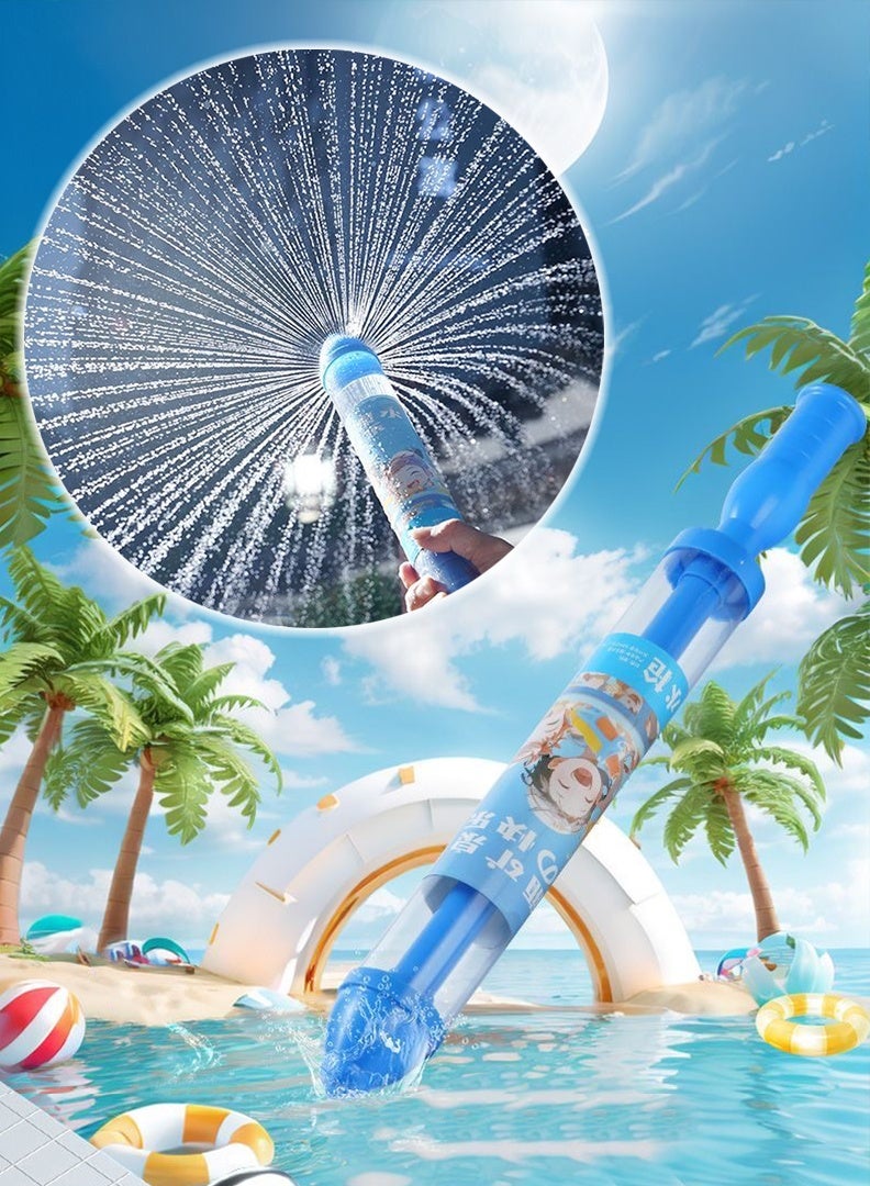 animefindr Water Fireworks Toys Firework Water Gun 44cm Toy Splash Spray Squirt Water Toy Gun Outdoor Water Spray Sprinkler Push Water Gun Water Play Sprinkler Outdoor Activities Pool Game  - Image 1