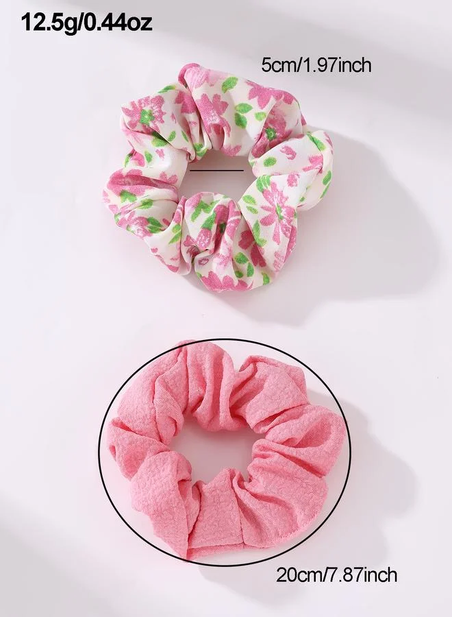 Take Two  Set of 2 - Floral Scrunchies for Women | Best Price UAE