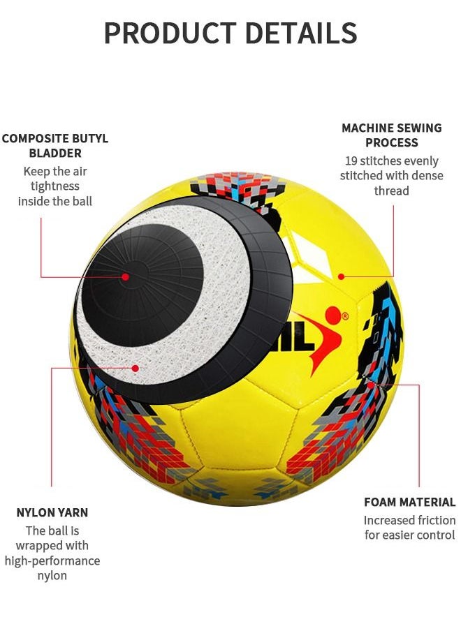 GROIC Soccer Ball Size 5 for Youth and Adult Official Size Wear-Resisting Football  - Image 2