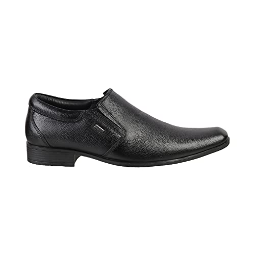 Mochi Men's Black Leather Moccasin 10-UK (44 EU) (19-6531) - Image 2
