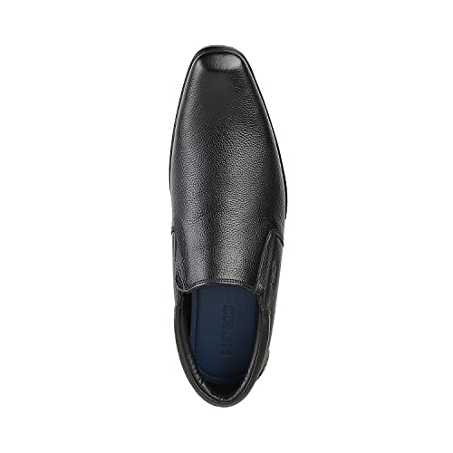 Mochi Men's Black Leather Moccasin 10-UK (44 EU) (19-6531) - Image 5