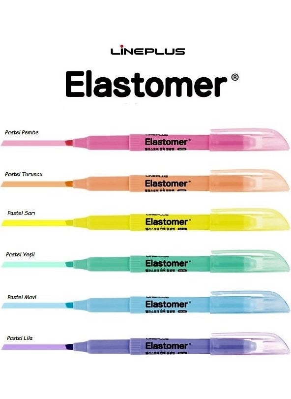 Elastomer Highlighter Pastel Colors 6 Pack - pzsku/Z737D187294D4496D194AZ/45/_/1725725300/47f3488a-962a-4f71-a71a-4ba6af4db036