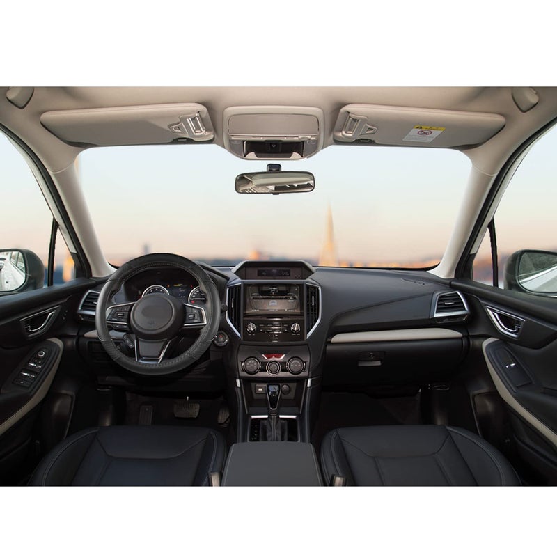 GIANT PANDA Customized Auto Steering Wheel Cover for Subaru Forester, Car Steering Wheel Cover for Subaru Outback and Crosstrek - Solid Black - Image 3