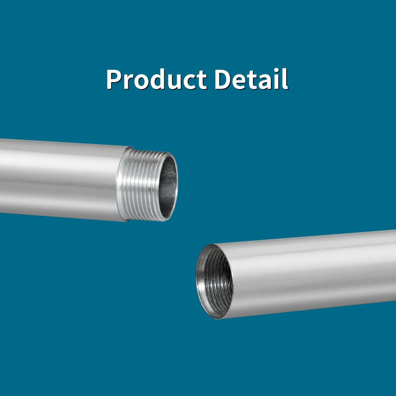 SIIIXS 2-Pack 3/4"X30" Heavy Duty Metal Pipe with stardard NPT 3/4" thread Fit for Pipe Clamps - Image 5