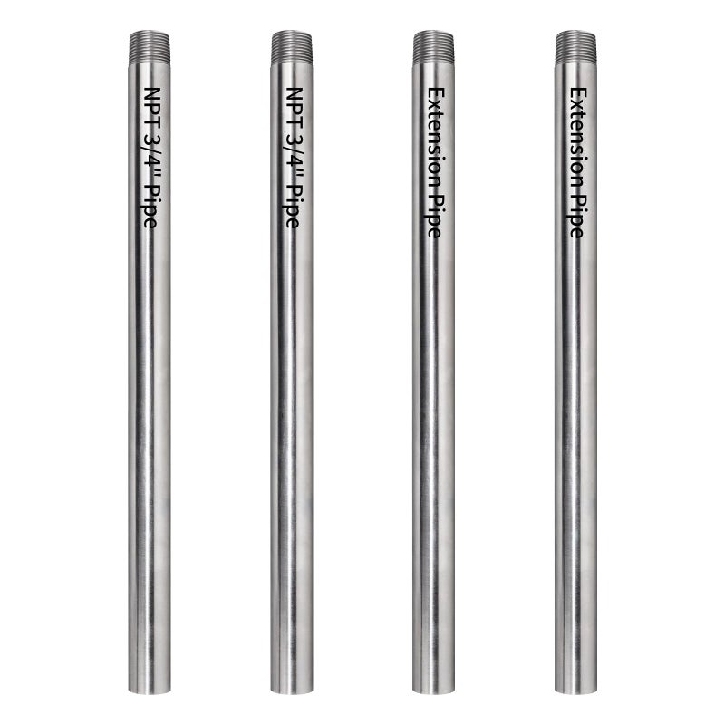 SIIIXS 2-Pack 3/4"X30" Heavy Duty Metal Pipe with stardard NPT 3/4" thread Fit for Pipe Clamps - Image 1