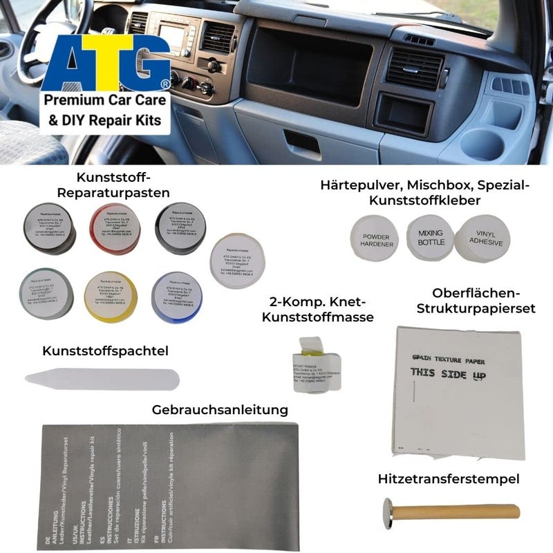 ATG Car Dashboard Repair Kit - Dash Repair - Dash Repair Kit - Leather & Vinyl Repair kit - Dashboard Repair - Dash Kit - Cracked Dashboard Repair Kit - Vinyl Repair Kit - Dashboard Repair Epoxy Glue - Image 3
