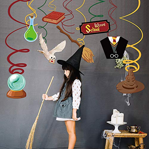 Festiko 30 Pcs Magical Wizard Theme Party Swirls With 16 Cutouts|Wizard Theme Party Decorations|Bachelorette Party Decorations|Superhero Theme Party Supplies|Multicolor - Image 5