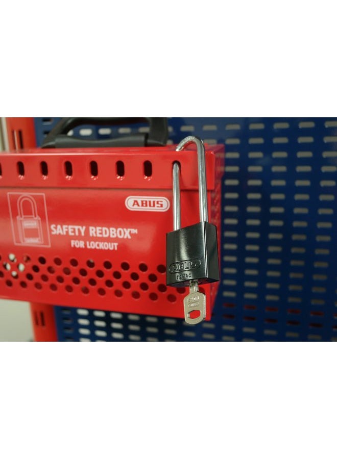 Abus Black 72/40 Lockout Tagout Padlock w/ 3" Shackle, Single Padlock, Keyed Alike, 1 Padlock with 2 Keys - Image 3