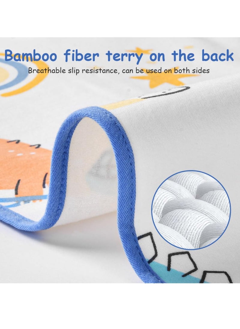 Bebiland 70x90cm Baby Waterproof Bed Pad, Potty Training Bed Pads, Bed Protector for Kids,  Absorb Water Pads Toddler Sheet Protector Toilet Training (Dinosaur Paradise)  - Image 3