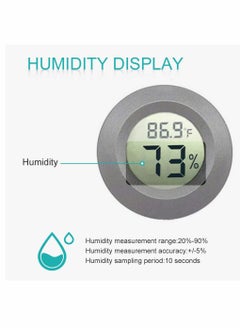 KASTWAVE Thermometers, Mini Hygrometer Thermometer, Indoor Thermometer, Hygrometer Fahrenheit or Celsius Meter, Digital LCD Monitor, for Greenhouse, Garden, Cellar, Cars, Baby Rooms, 6-Pack  - Image 2