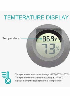 KASTWAVE Thermometers, Mini Hygrometer Thermometer, Indoor Thermometer, Hygrometer Fahrenheit or Celsius Meter, Digital LCD Monitor, for Greenhouse, Garden, Cellar, Cars, Baby Rooms, 6-Pack  - Image 3