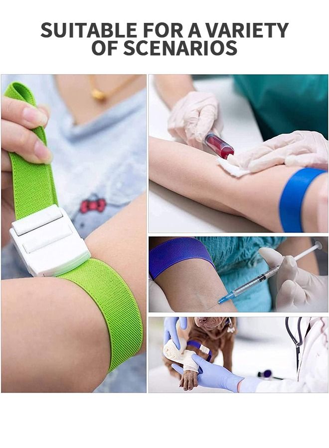 4-Pack Emergency Tourniquet, Adjustable Tourniquets Medical Emergency First Aid Quick Release Tourniquet with Buckle, Outdoor Snap-Type Emergency Buckle Band