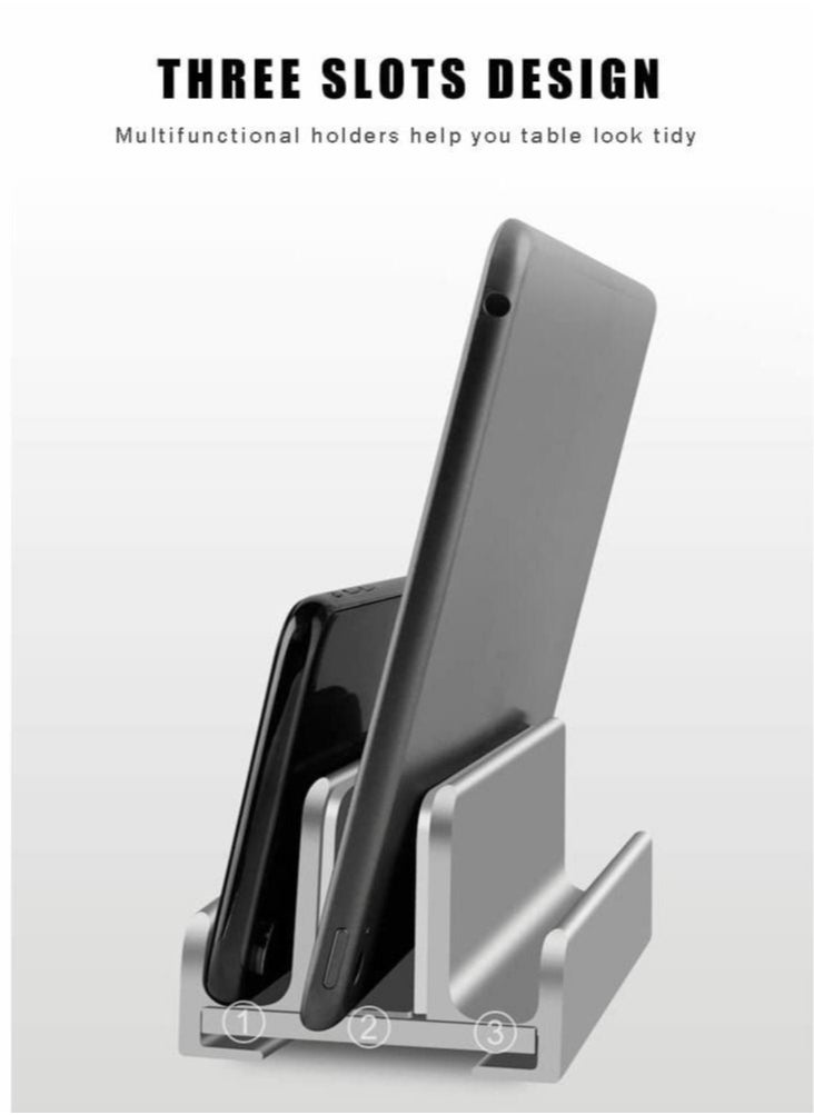 Captaintech Laptop Stand for Desk, Adjustable Vertical Laptop Stand, Aluminum Alloy Laptop Dock  - Image 5