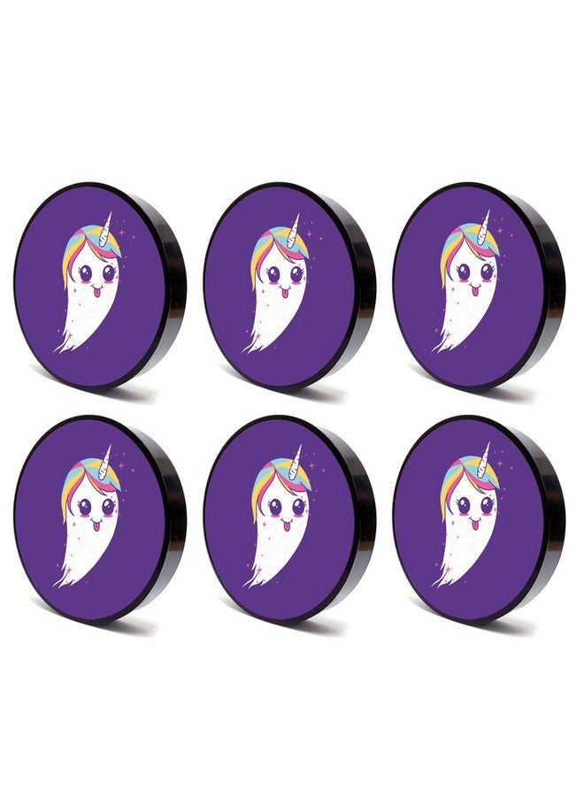 Tinywalk Unicorn Books for Quotes Coaster Wooden Printed Coaster (4X4) inch Set of 6 Pieces - Image 2