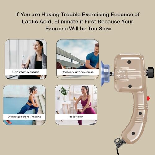 ASBAH Tonic Massager Machine for Face & Other Body Parts| Electric Massager with 5 Interchangeable Heads for Pain Relief & Relaxation |Facial machine for Salon & Parlor |Handheld Massager - Multicolor - Image 4