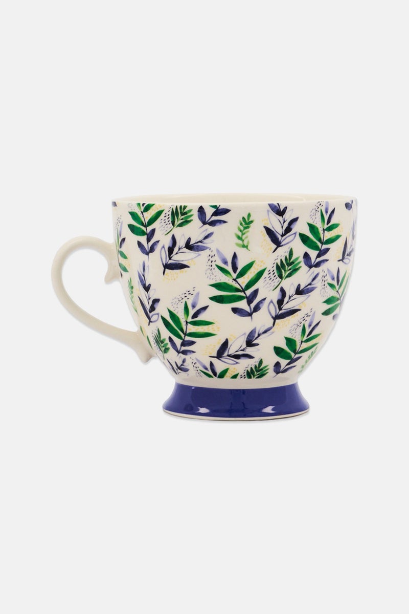 KitchenCraft Ceramic Floral Pattern Mug 400 ml, Multicolor - Image 1