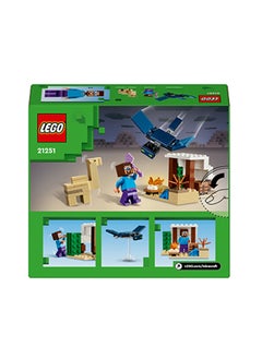LEGO Minecraft Steve's Desert Expedition Building Toys for 6 Plus Year Old Kids, Boys and Girls, Biome Gaming Set with House, Toy Animal and Figures, Gift for Gamers 21251  - Image 3