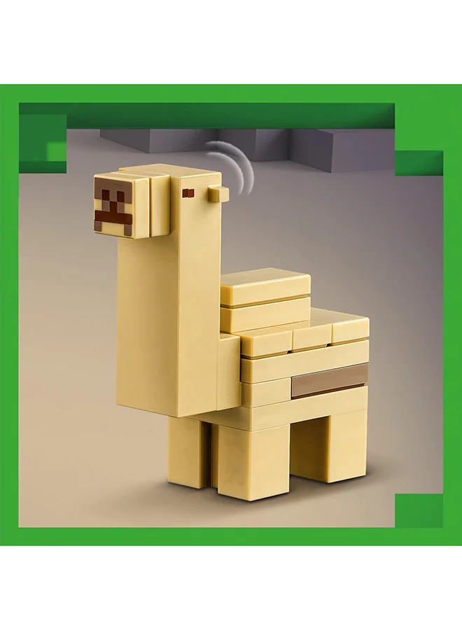 LEGO Minecraft Steve's Desert Expedition Building Toys for 6 Plus Year Old Kids, Boys and Girls, Biome Gaming Set with House, Toy Animal and Figures, Gift for Gamers 21251