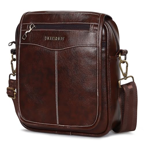 HOT SHOT TRIPSTER_2007|FAUX LEATHER SLING BAG|SIDE BAG|TRAVEL BAG|SHOULDER BAG|PASSPORT BAG|CROSS BODY BAG|WATER RESISTANT|7 LITER SLING BAG FOR MEN & WOMEN - Image 1