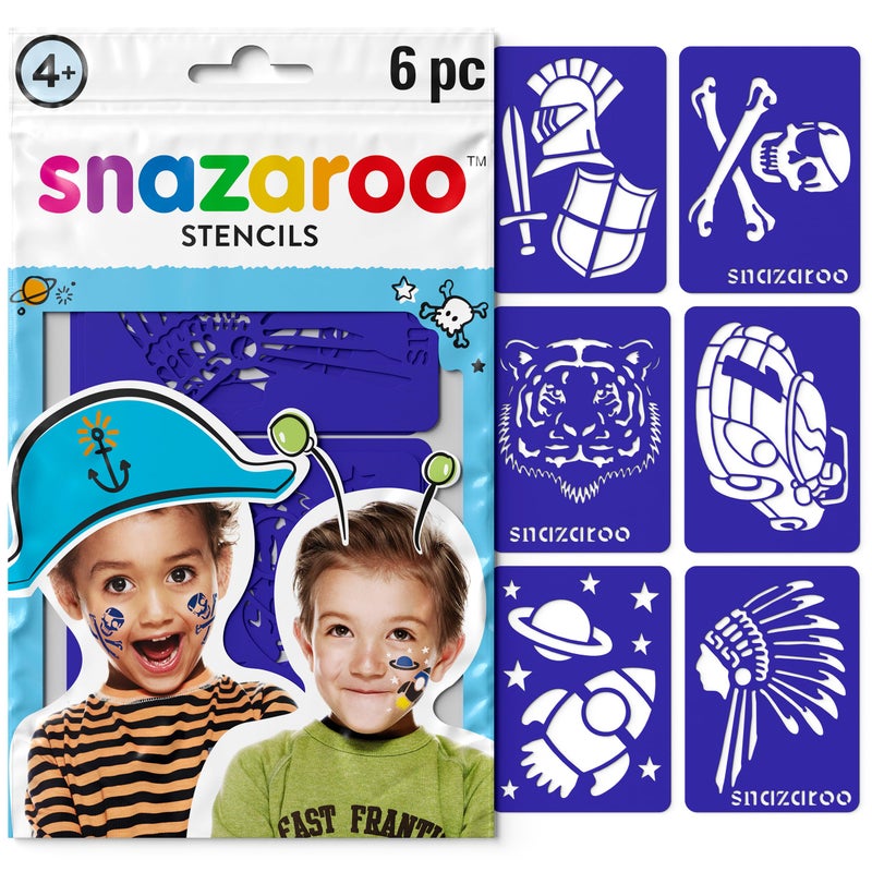 Snazaroo Face Paint Stencils Set of 6 Adventure - Image 2