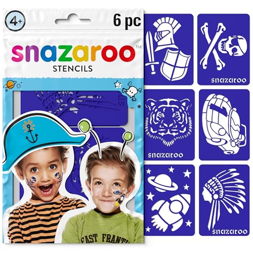 Snazaroo Face Paint Stencils Set of 6 Adventure - Image 1
