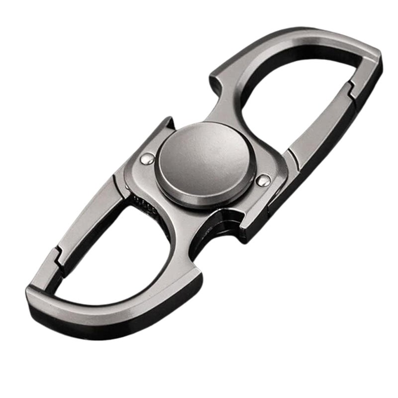 Tresneria Keychain for Car & Bike Keys | Solid Metal Key Holder with Hook Clip Ring for Office, Travel & Gifting (Dual Spin Keychain) - Image 4