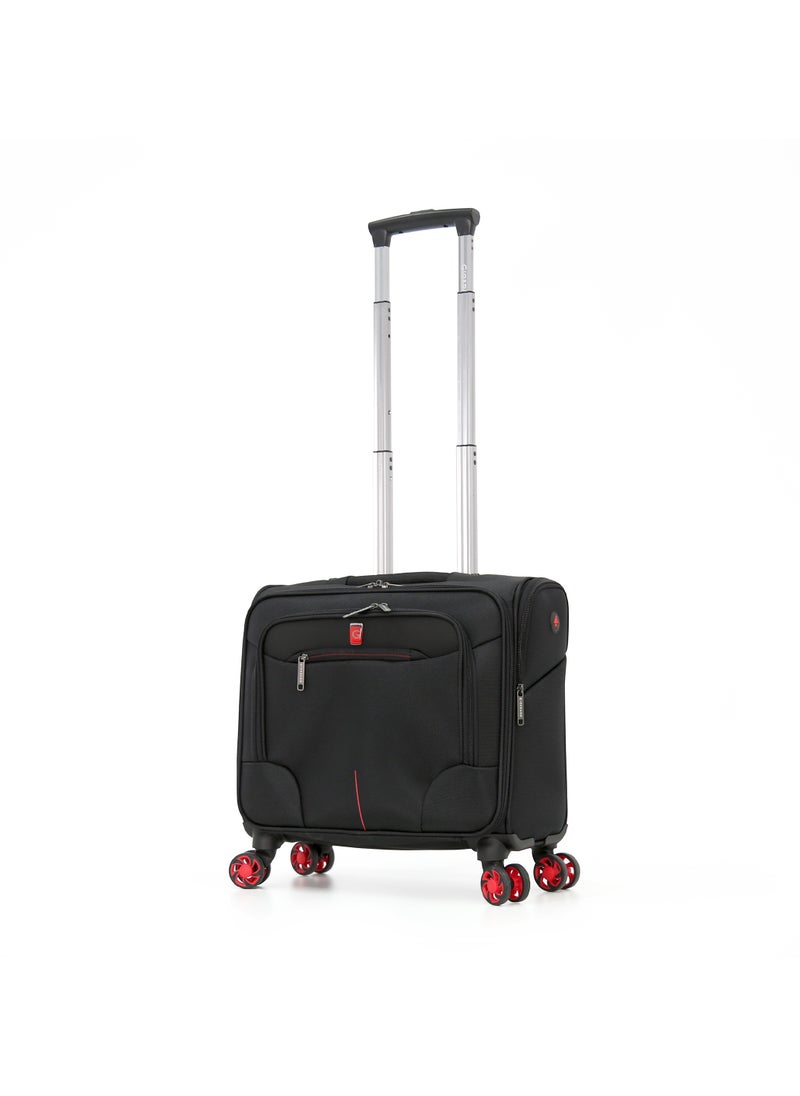GIORDANO Giordano Softside Double Spinner Wheel Luggage Trolley Bag 17.5 inch Cabin Size  - Image 1
