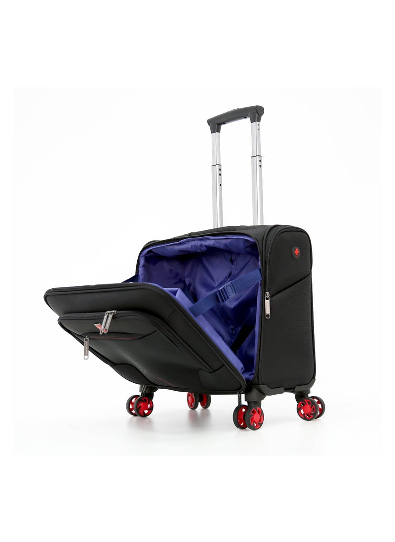 GIORDANO Giordano Softside Double Spinner Wheel Luggage Trolley Bag 17.5 inch Cabin Size  - Image 2