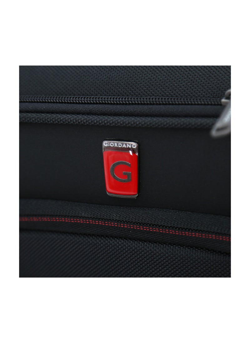 GIORDANO Giordano Softside Double Spinner Wheel Luggage Trolley Bag 17.5 inch Cabin Size  - Image 3