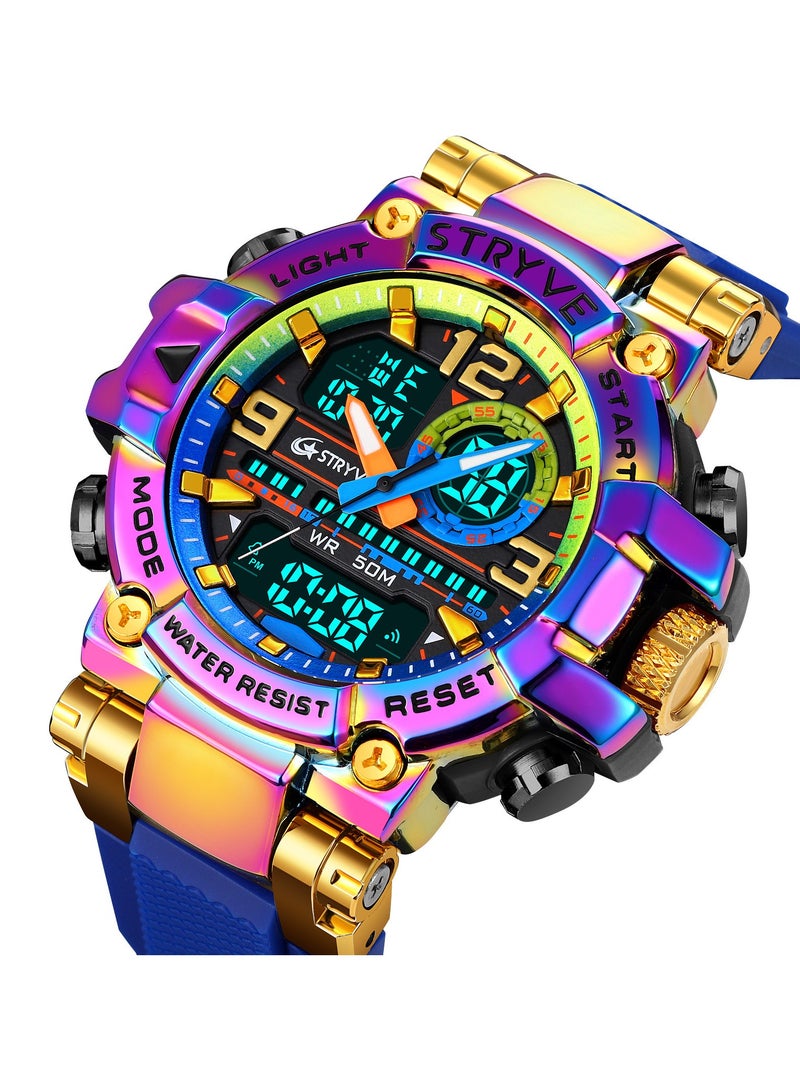 STRYVE New Sporty Colorful Luminous Digital Multifunctional Student Watch - Image 1