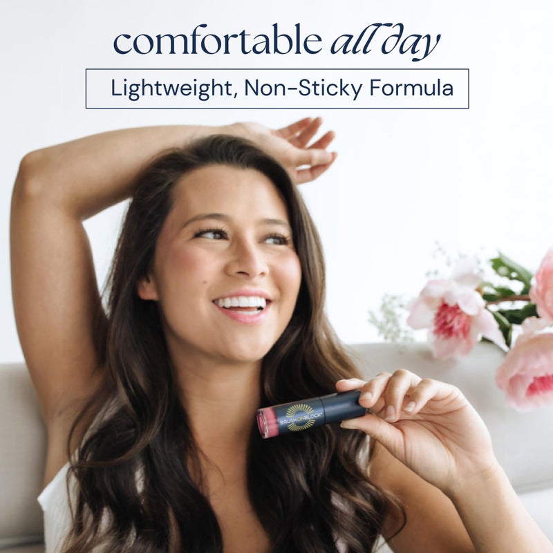 Brush On Block Full Face Sun Protection Kit, Translucent Mineral Powdered Sunscreen & Protective Lip Oil SPF 30, Reef Friendly, FSA HSA Eligible - Image 4