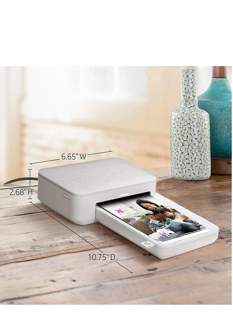 HP Sprocket Studio 4x6” Instant Photo Printer – Print Photos from Your iOS, Android Devices & Social Media