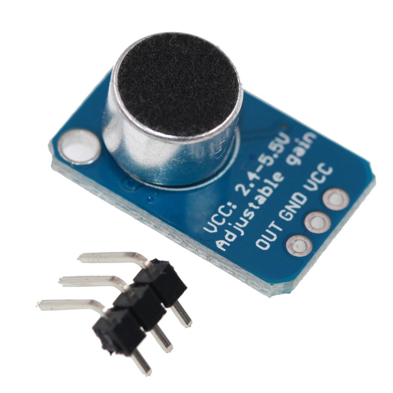 MAX4466 Electret Microphone Amplifier Module 2x2cm High Fidelity Audio Preamplifier for Recording - Image 2