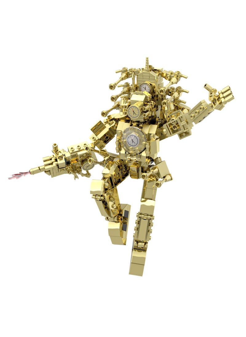 General Skibidi Toilet Man Toy Building Blocks 446Pcs Strengthening Titan Clockman Toy Ideas Toys Battle Horror Game Model Ideas Toys Gifts for Adult & Kids  - Image 2