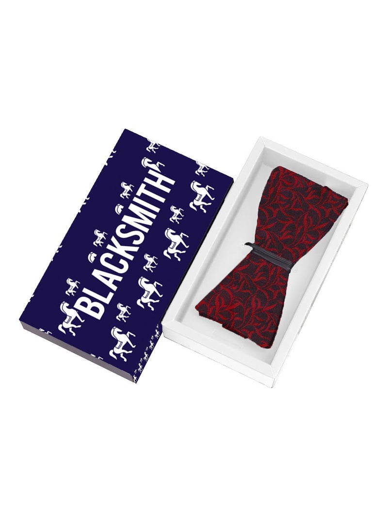 Blacksmith Black Self Tie Bowtie for Men - Image 2