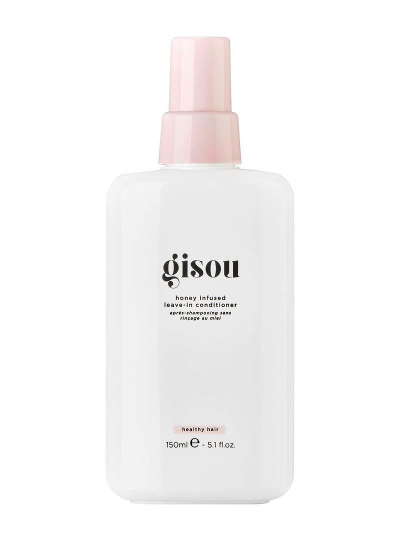 Gisou Gisou Honey Infused Leave-In Conditioner, a Lightweight Conditioning Hair Spray, Hair Moisturizer and Hair Detangler, Frizz Control, Softens and Protects Against UV Damage (5.1 fl oz)  - Image 1