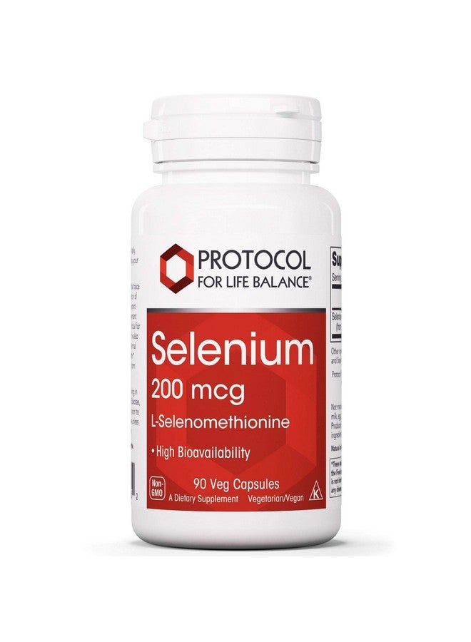 Protocol Selenium 200Mcg Essential Mineral Immune Thyroid  Prostate Health 90 Veg Caps