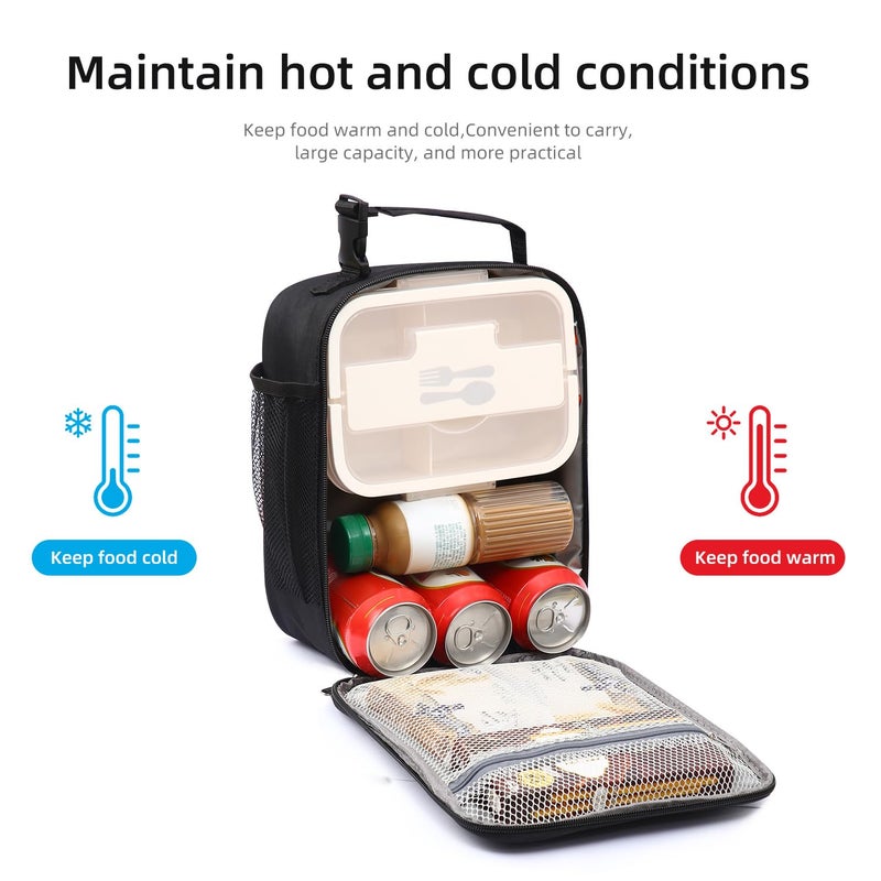 Lovoeo Lunch box Lunch bag for men women Insulated Lunchbox Lunch bags for Work Picnic Travel (Thicken light purple) - Image 4