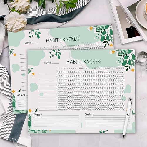 True Flair Trueflair Monthly Habit Tracker (A4 Size,13 Sheets) Undated Planner Sheets With Goals For Self Improvement (Design 2) - Image 2