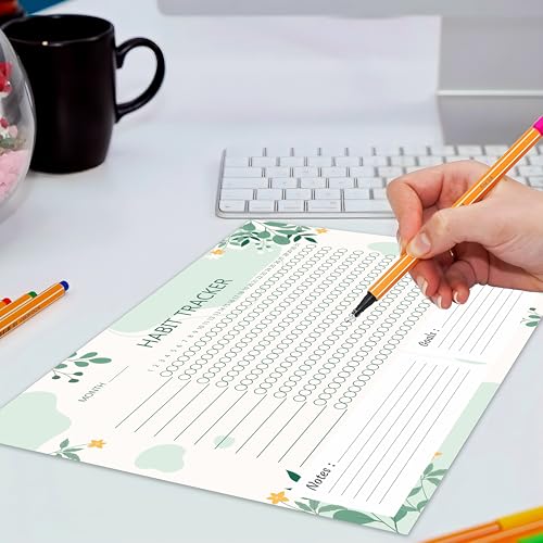 True Flair Trueflair Monthly Habit Tracker (A4 Size,13 Sheets) Undated Planner Sheets With Goals For Self Improvement (Design 2) - Image 4